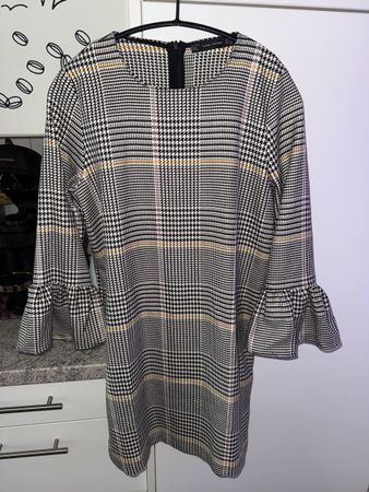 Zara Kleid, Gr. S, Hahnentrittmuster, Herbst Chic, Top!