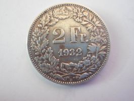 2 Fr. 1932 silber