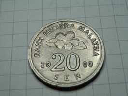 Malaysia 20 Sen, 2000