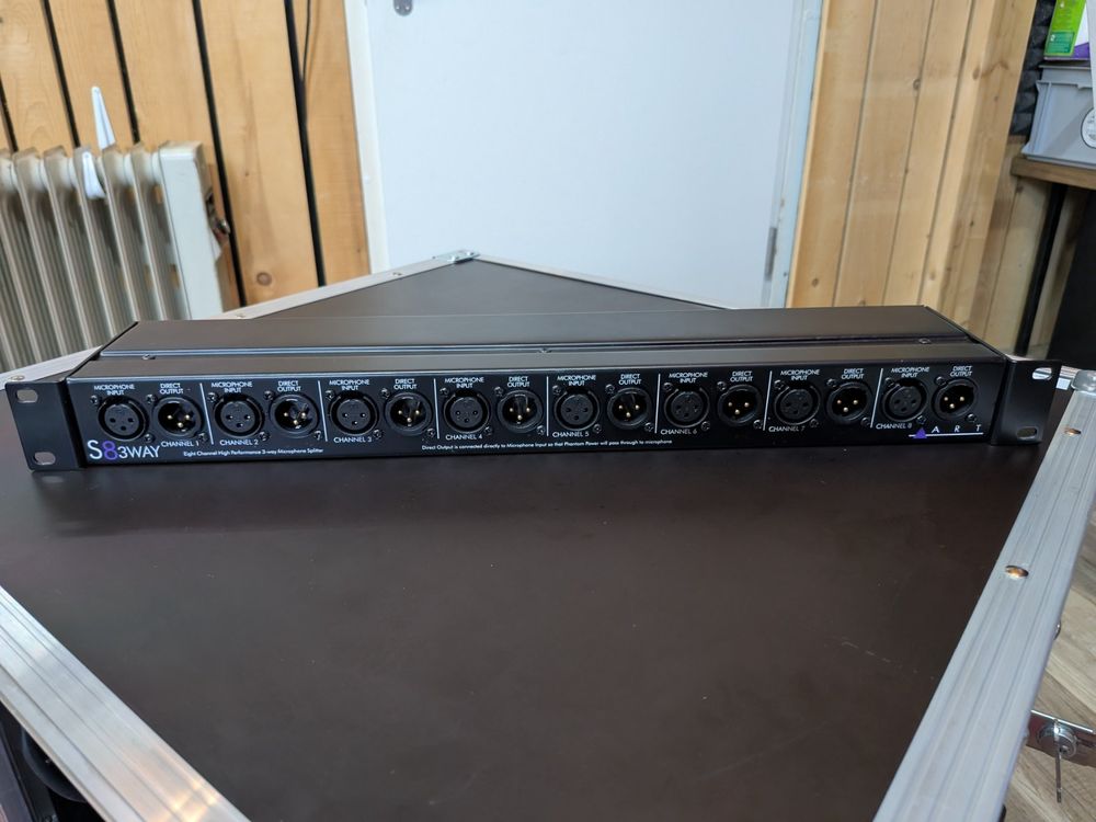 ART S8 3-Way – Mikrofon Splitter (XLR / 19