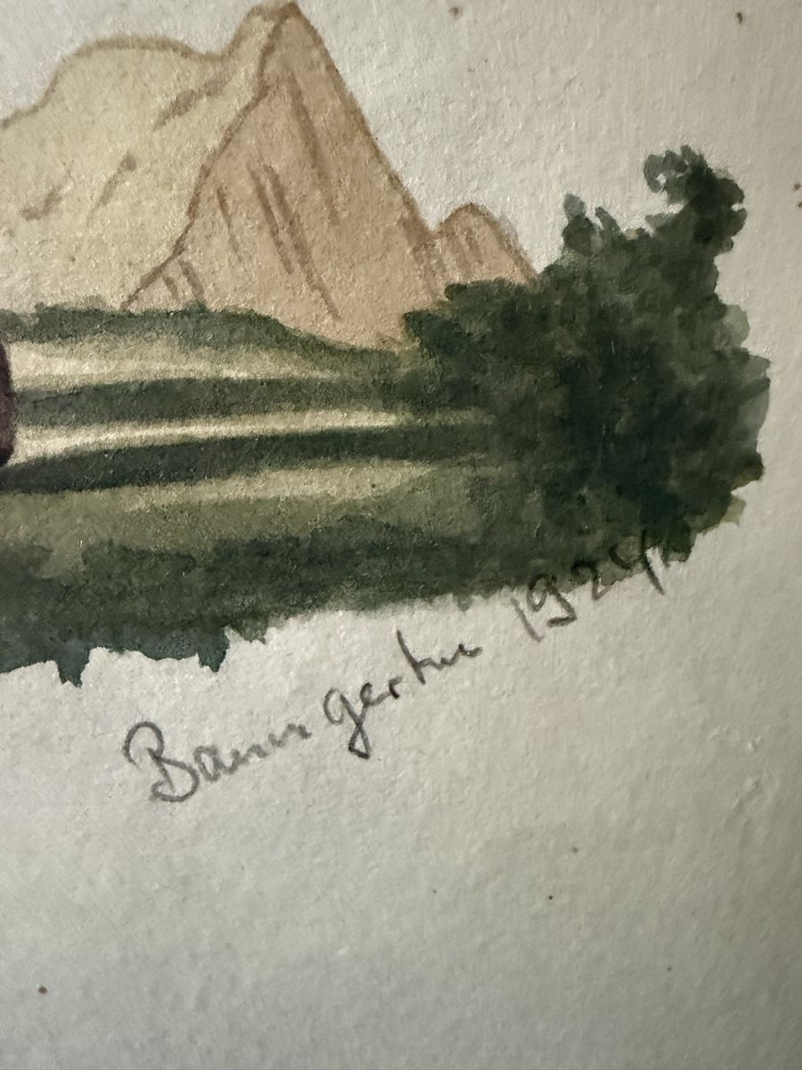 Tableaux: Antike Aquarell Zeichnung,1924. – D'occasion à Biel/Bienne par Katja01112 3
