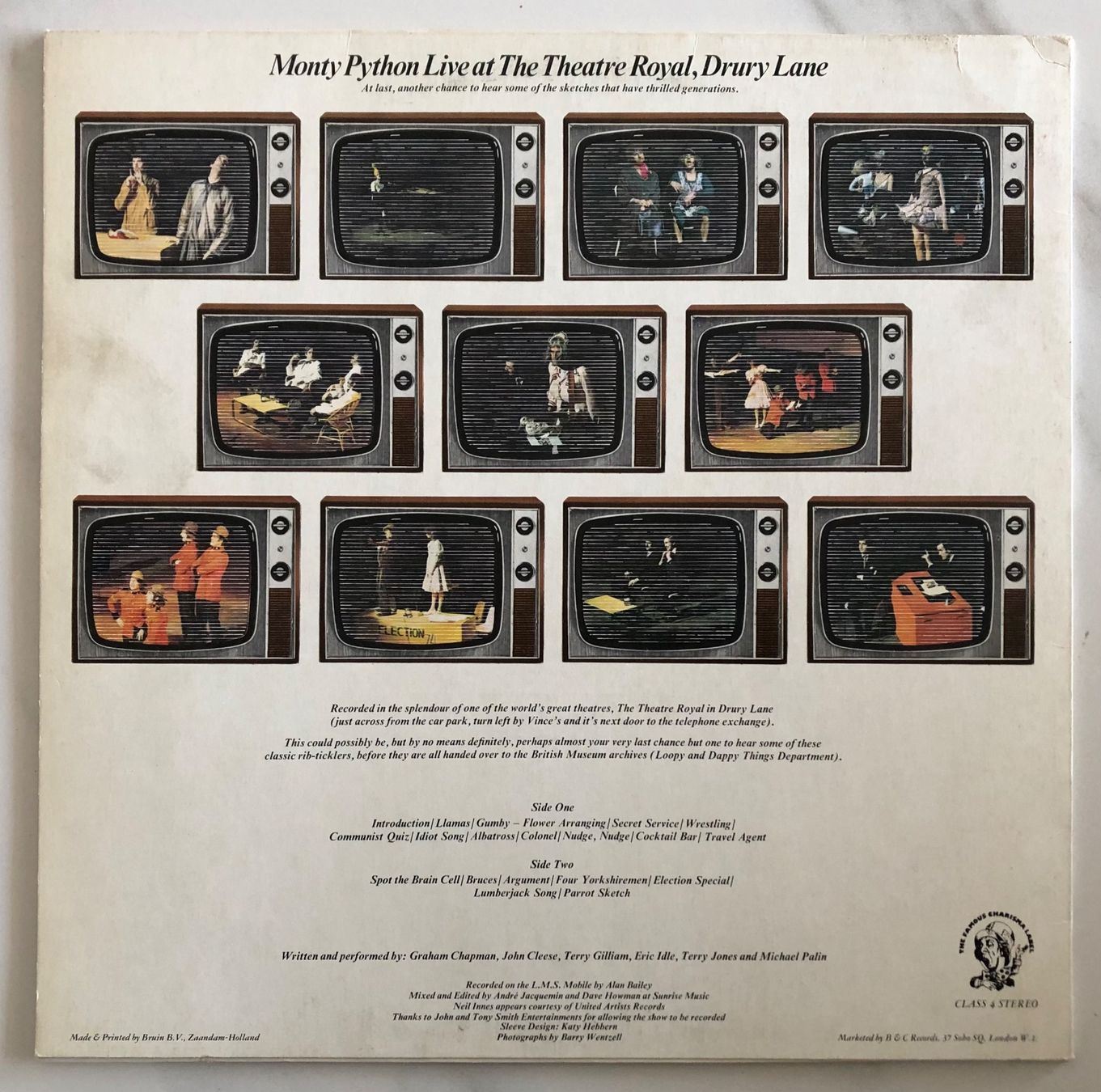 Vinyles: MONTY PYTHON - MONTY PYTHON LIVE AT DRURY LANE – D'occasion à Poliez-Pittet par Newtown-Records 1