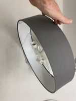 Graue Deckenlampe/Hängelampe, Top Zustand, Durchmesser 40cm