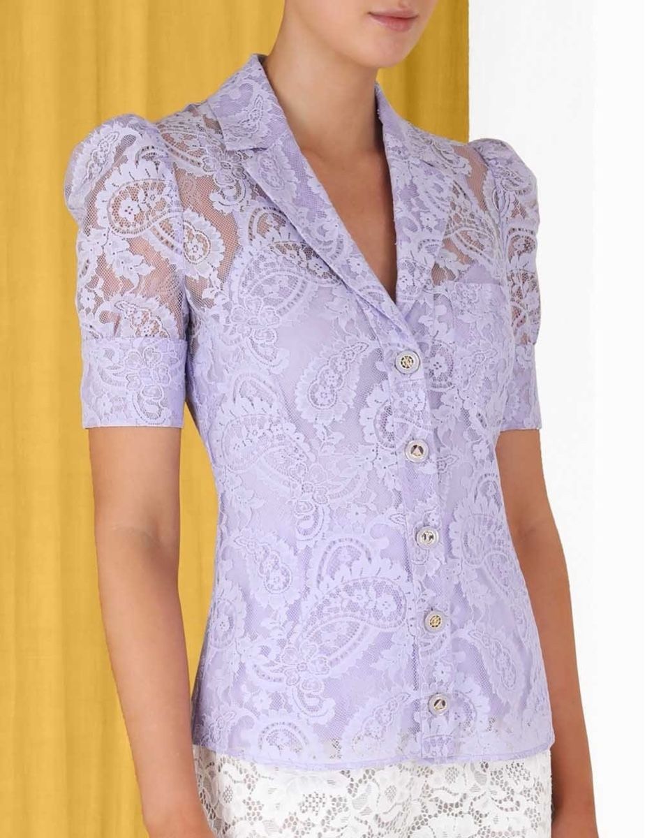 Zimmermann Camicette: Zimmermann Lilac Lace Blouse – Usato da St.Josefen venduto da lop_lh8d 1
