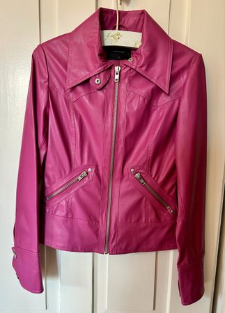 Pink Vero Moda Faux Leather Jacket M