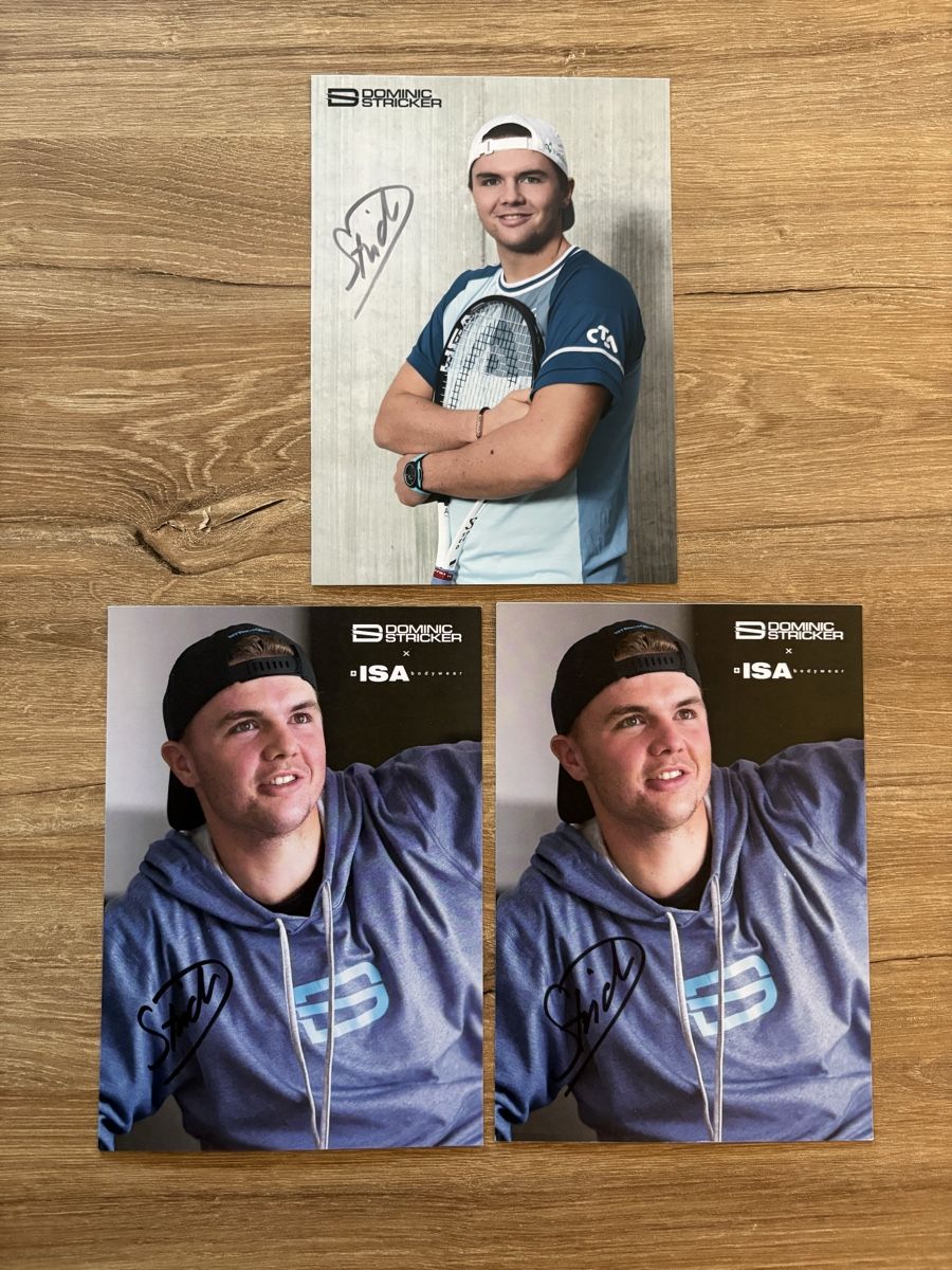 Autografi: Dominic Stricker - Original Autogramme 3 STK. – Usato da niederbipp venduto da LaHabana1