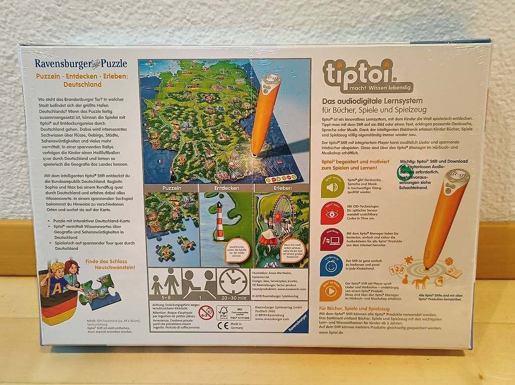Puzzle: tiptoi Puzzle Deutschland – Usato da BUCHRAIN venduto da MPicardH 1