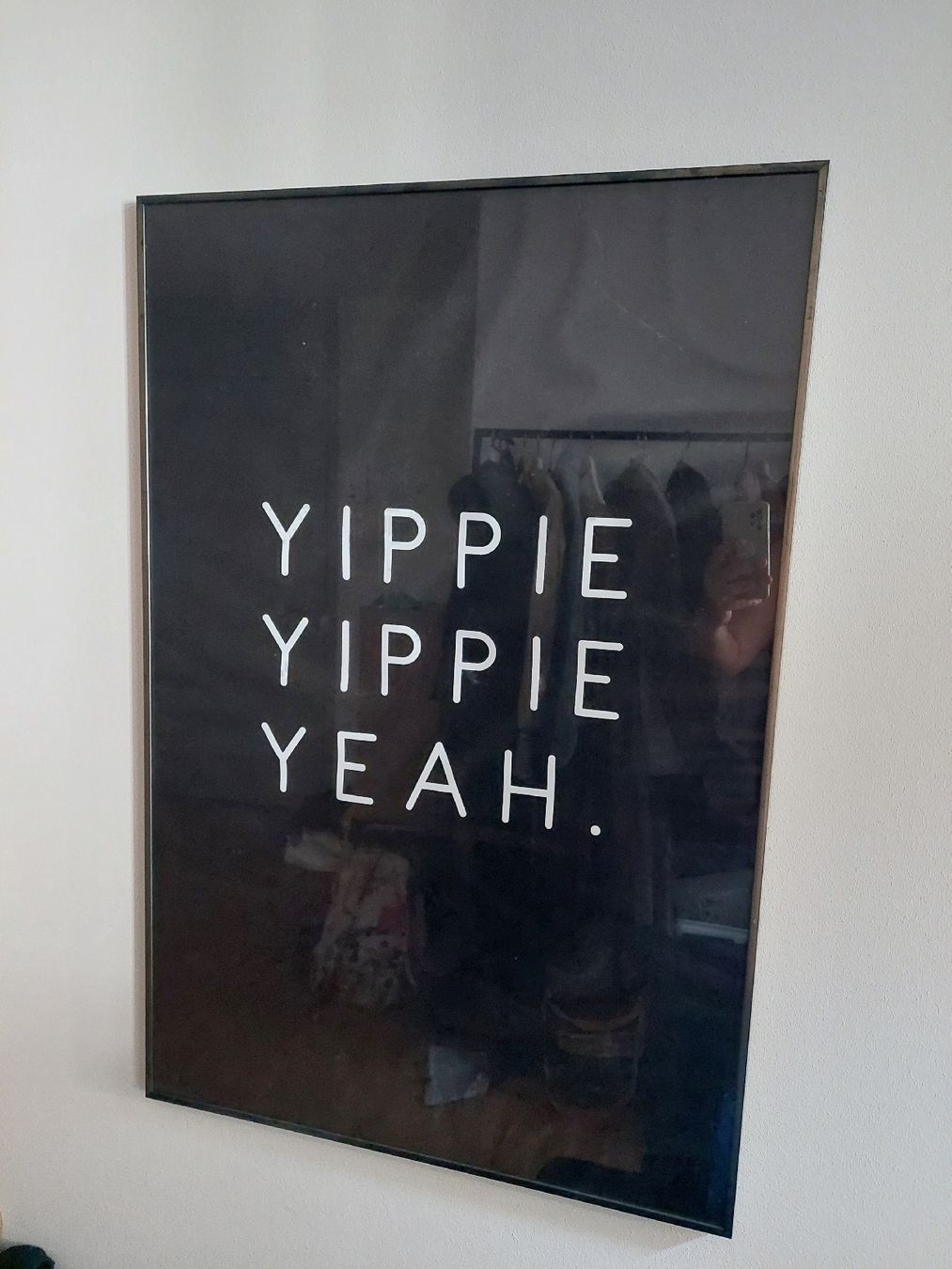 Foto & Immagini: Bild mit Rahmen, YIPPIE YIPPIE YEAH. – Usato da Hirschthal venduto da Flo_Ste
