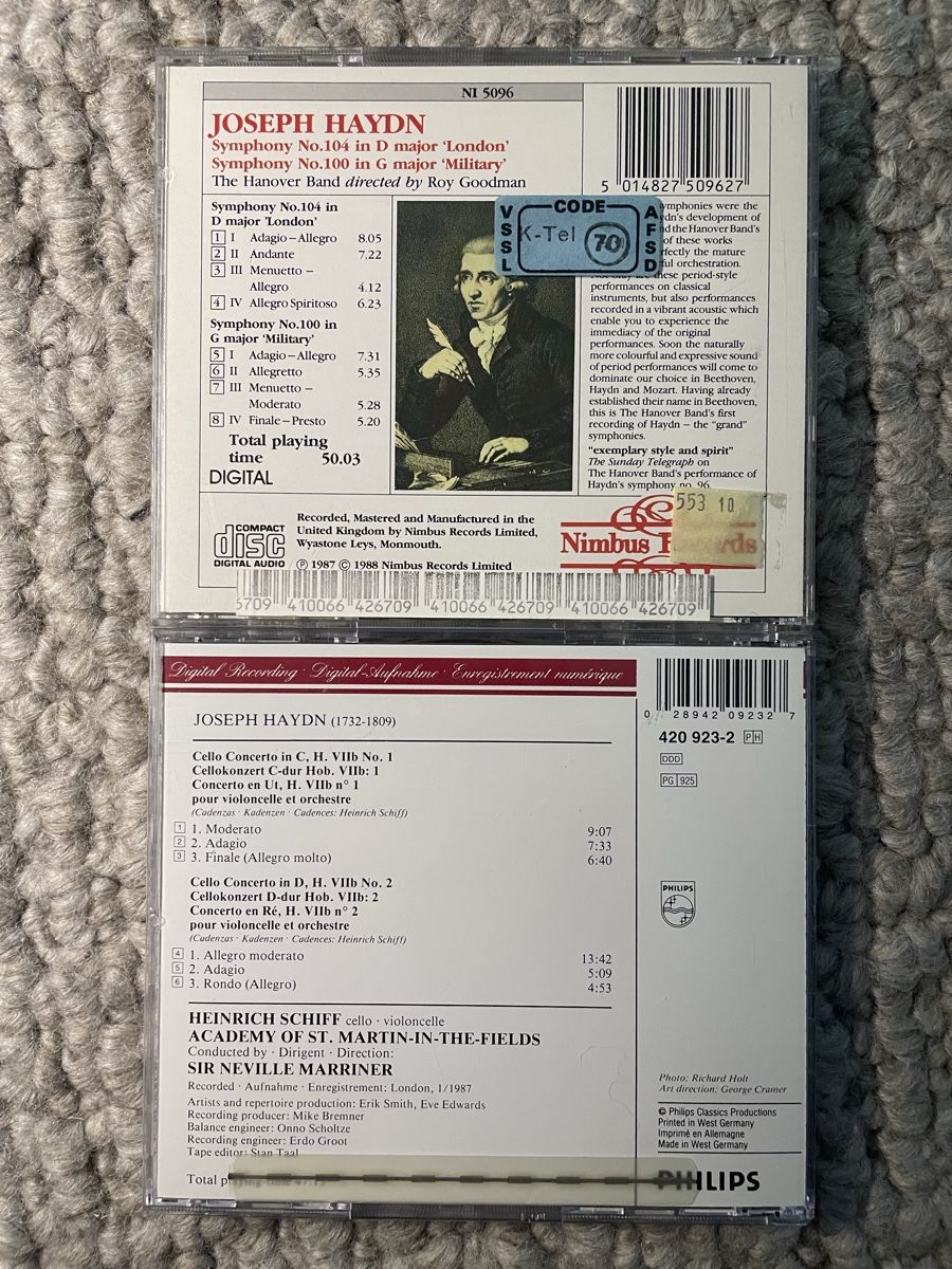 CDs: 2x Joseph Haydn – D'occasion à Reinach AG par trigger7811 1