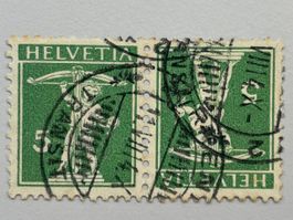 1910 Tellknabe im  Kehrdruckpaar  ZNr. K7II, gestempelt