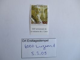 Voll Ort Ersttagsstempel 6000 Luzern 1