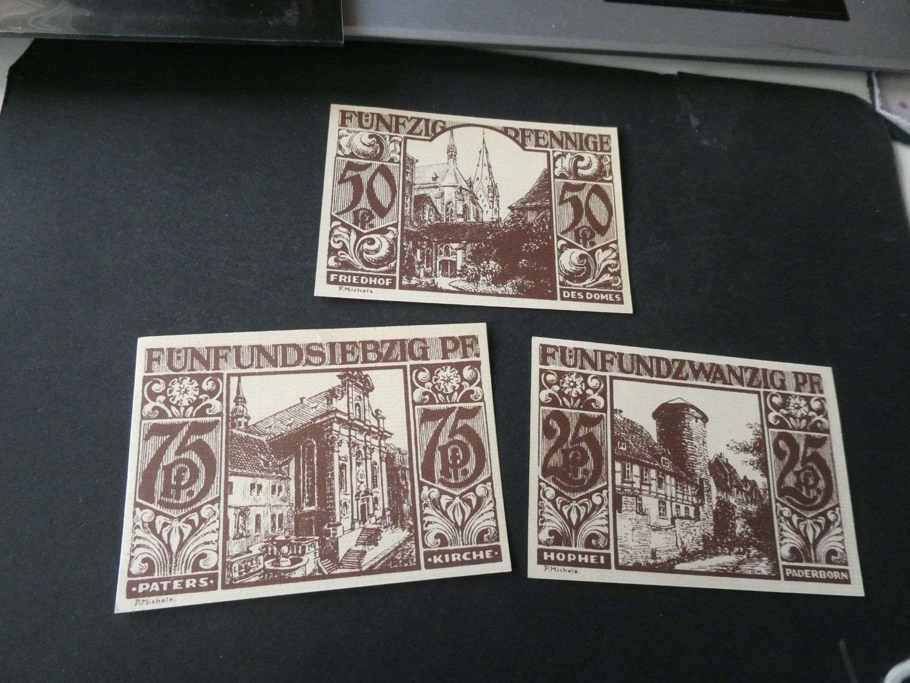 Billets de banque: Dt. Reich, Paderborn  -  Notgeldscheine – D'occasion à Hinterforst par Rohusri 1