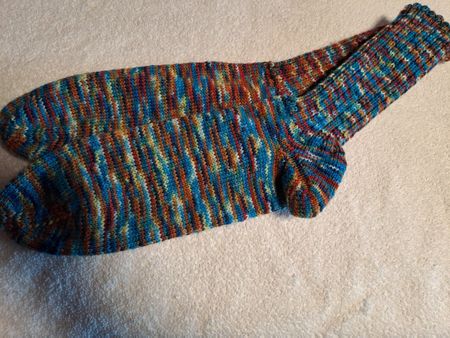 Socken Grösse 42 /43 aus handgefärbter Sockenwolle