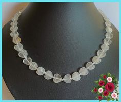 SALE KETTE STEINKETTE EDELSTEINKETTE BERGKRISTALL 100% ECHT!