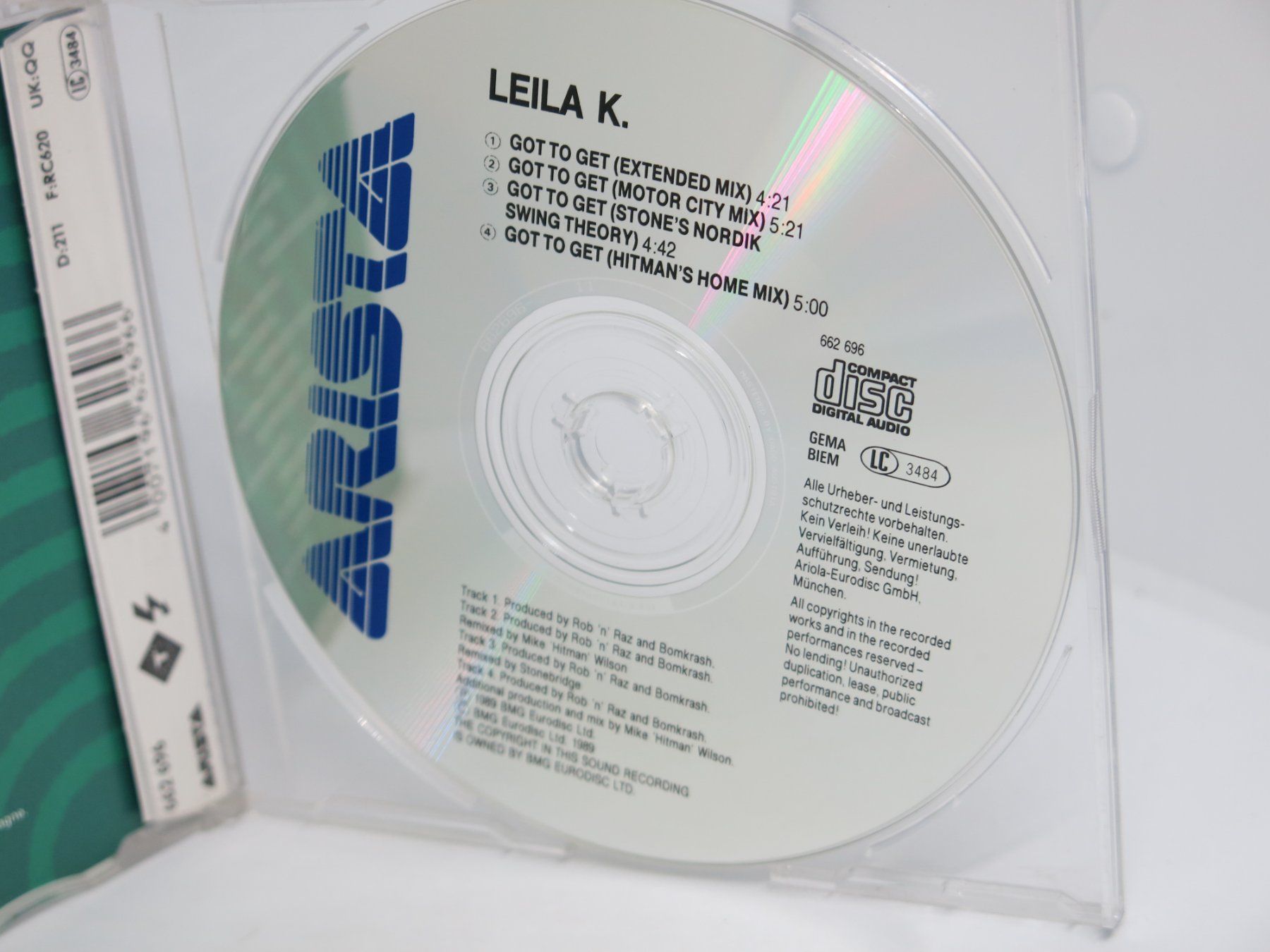 CD: 2 CD: Rob 'N' Raz Feat. Leila K + Maxi Single Got To Get – Usato da Ernetschwil venduto da luisvonerni 7