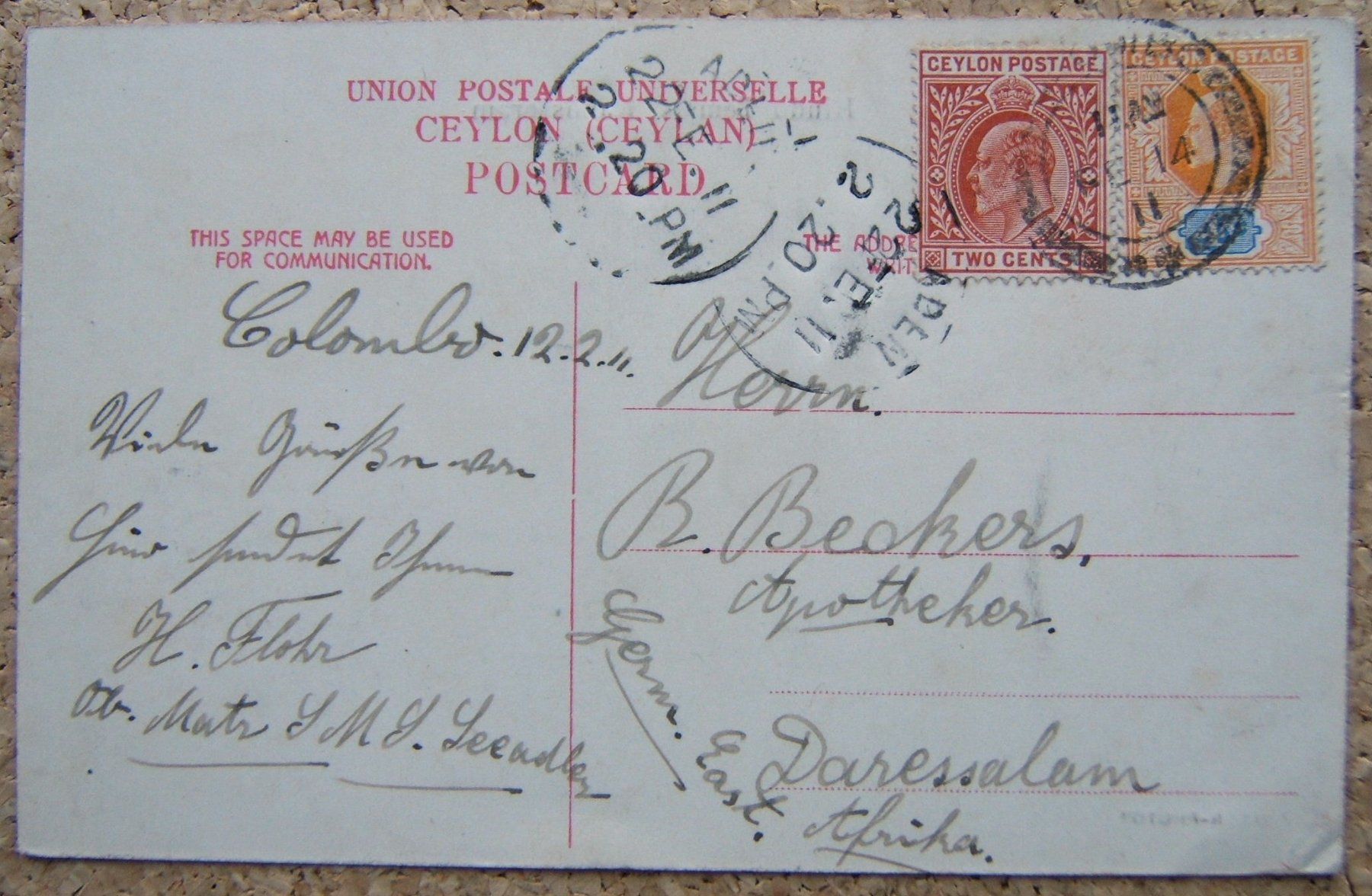 Tutti i francobolli: 5 AK SRI LANKA / MALEDIVEN / CEYLON – Usato da Brunnen venduto da Nonne04 3