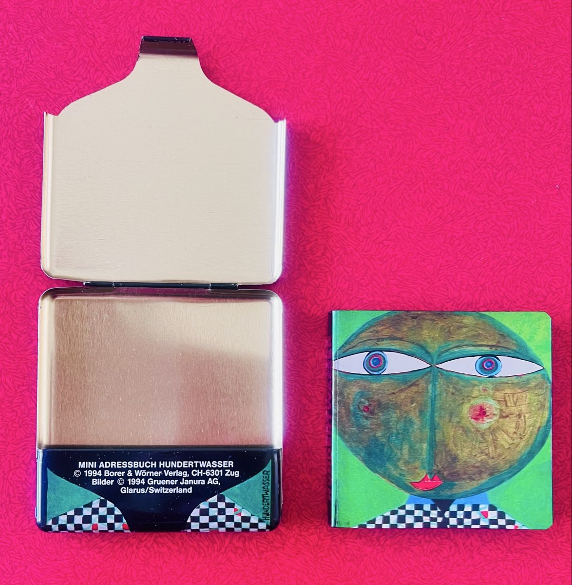 Libri: Hundertwasser Mini Adressbuch 1994 Vintage Etui – Usato da Wädenswil venduto da Buddha8 2