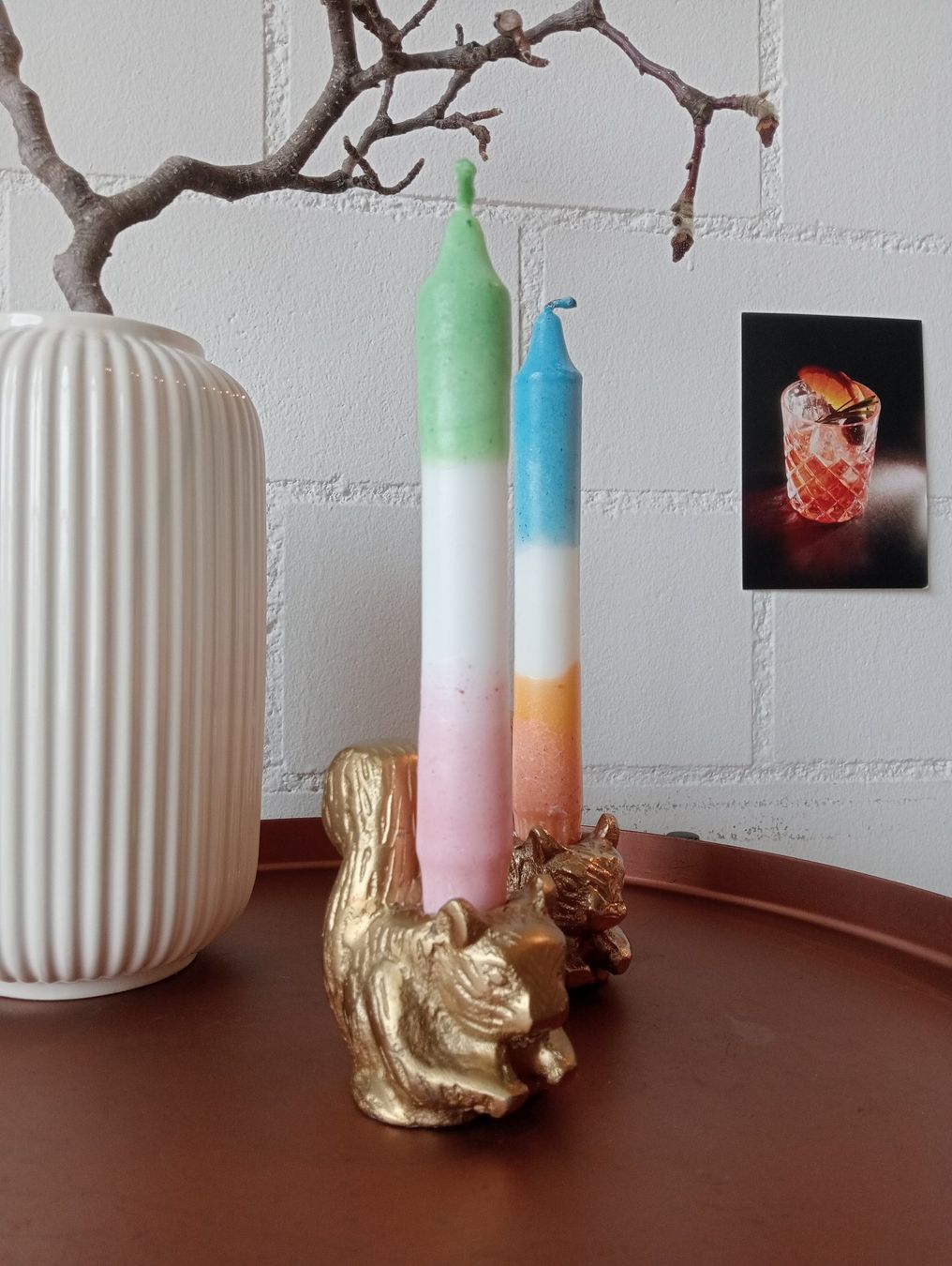 Portacandele: Design Kerzenständer, 2er Set, inkl. Kerzen – Usato da St.Niklausen LU venduto da Wirdbereitsverwendet 4