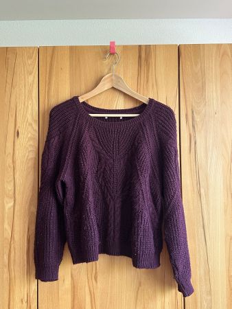 Damen Strickpullover in Violett