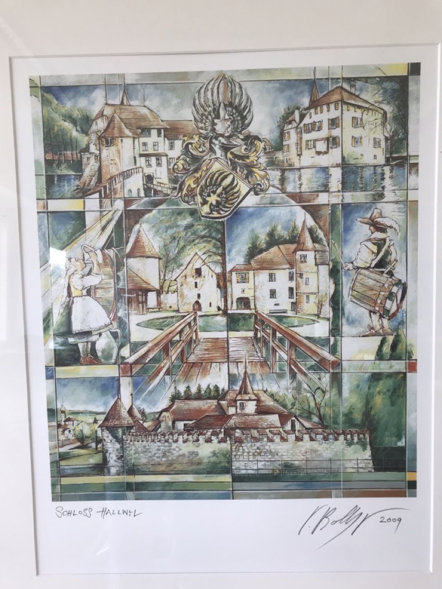 Foto & Immagini: Kunstdruck schloss Hallwil - Bolliger – Usato da Bözberg venduto da MyLilly 1