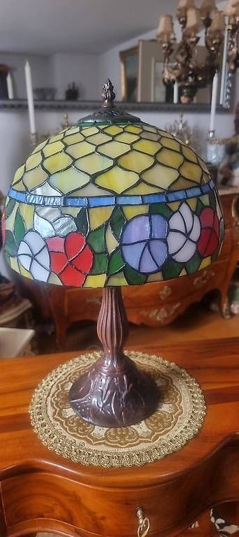 Lampade: Jugendstil Tiffany Lampe – Nuovo e nell'imballaggio originale da Kaufdorf venduto da Nati-Nati 7