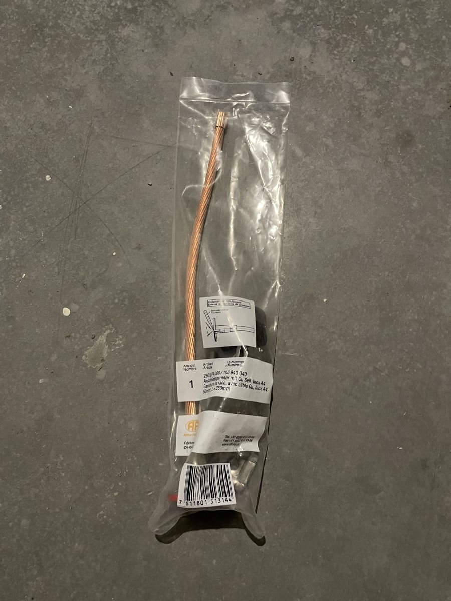 Componenti elettronici: Erdungsstift neu 50mm2 300mm – Nuovo e nell'imballaggio originale da Jenins venduto da K-Industrie 1