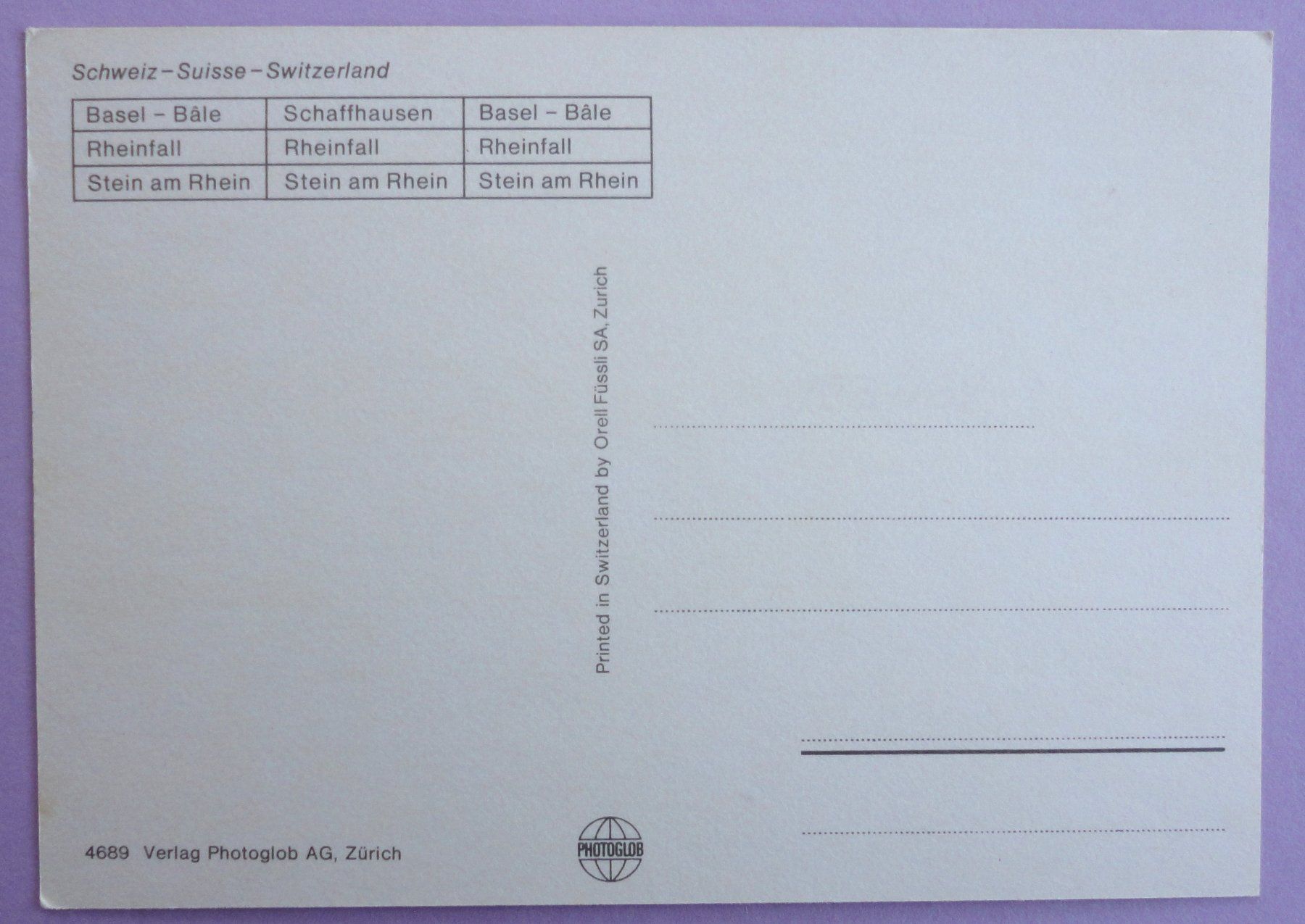 Cartoline postali: Gruss vom Rhein – Usato da Fétigny venduto da Billy2miny 1