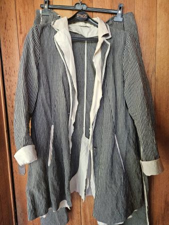 Annette Görz Hosen Anzug  Gr. 46 navy/beige