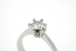 Solitär Brillantring vom KURZ 0.55ct in 18K Weissgold *S2775