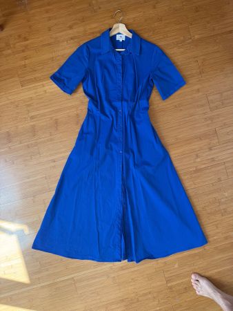 Marina V Paris Hemdblusen Kleid elastisch, Grösse 38