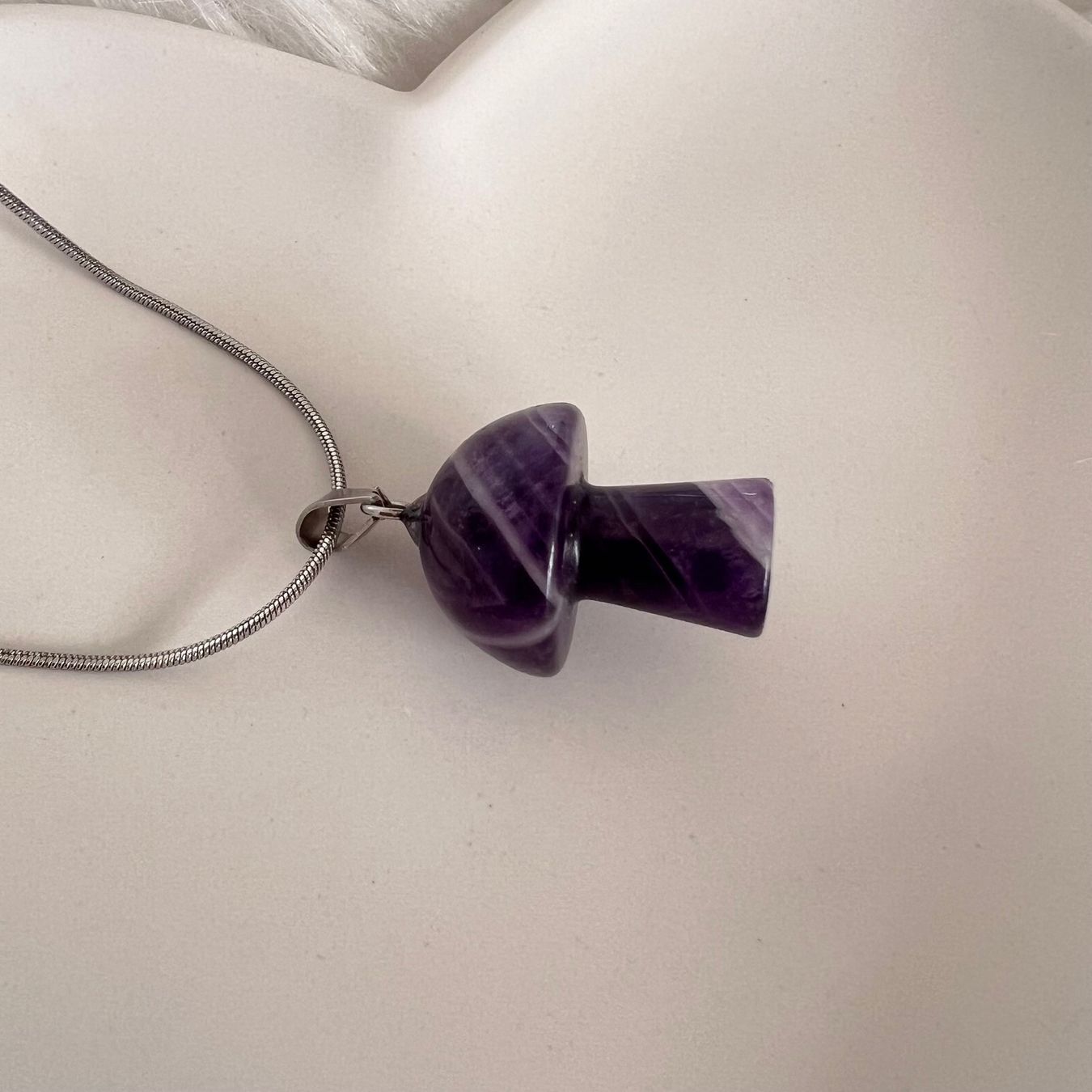 Ciondoli: Pendentif champignon en améthyste – Nuovo e nell'imballaggio originale da Pully venduto da sunaddict 3