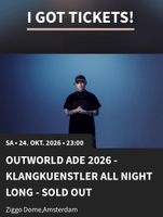 2x Ticket Outworld ADE 2026 Klangkuenstler All Night Long