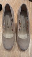 Tamaris Wildleder Pumps, taupe, Gr. 38