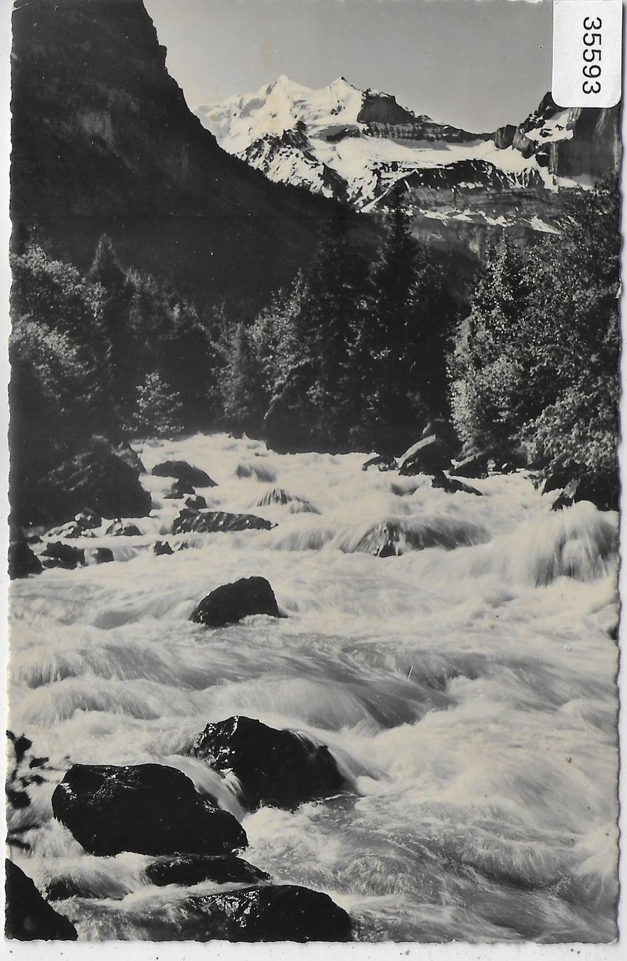 Cartoline postali: Die Kander bei Blausee - Mitholz mit Doldenhörner – Usato da Ettingen venduto da Kartenplanet