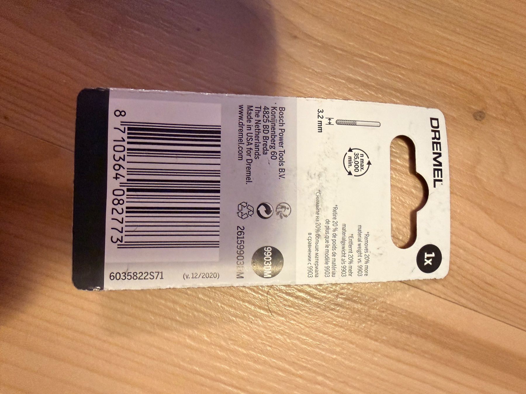 Dremel Tutti gli attrezzi: Dremel 9903DM MAX Wolframkarbid-Fräsmesser – Usato da Amriswil venduto da Trivet