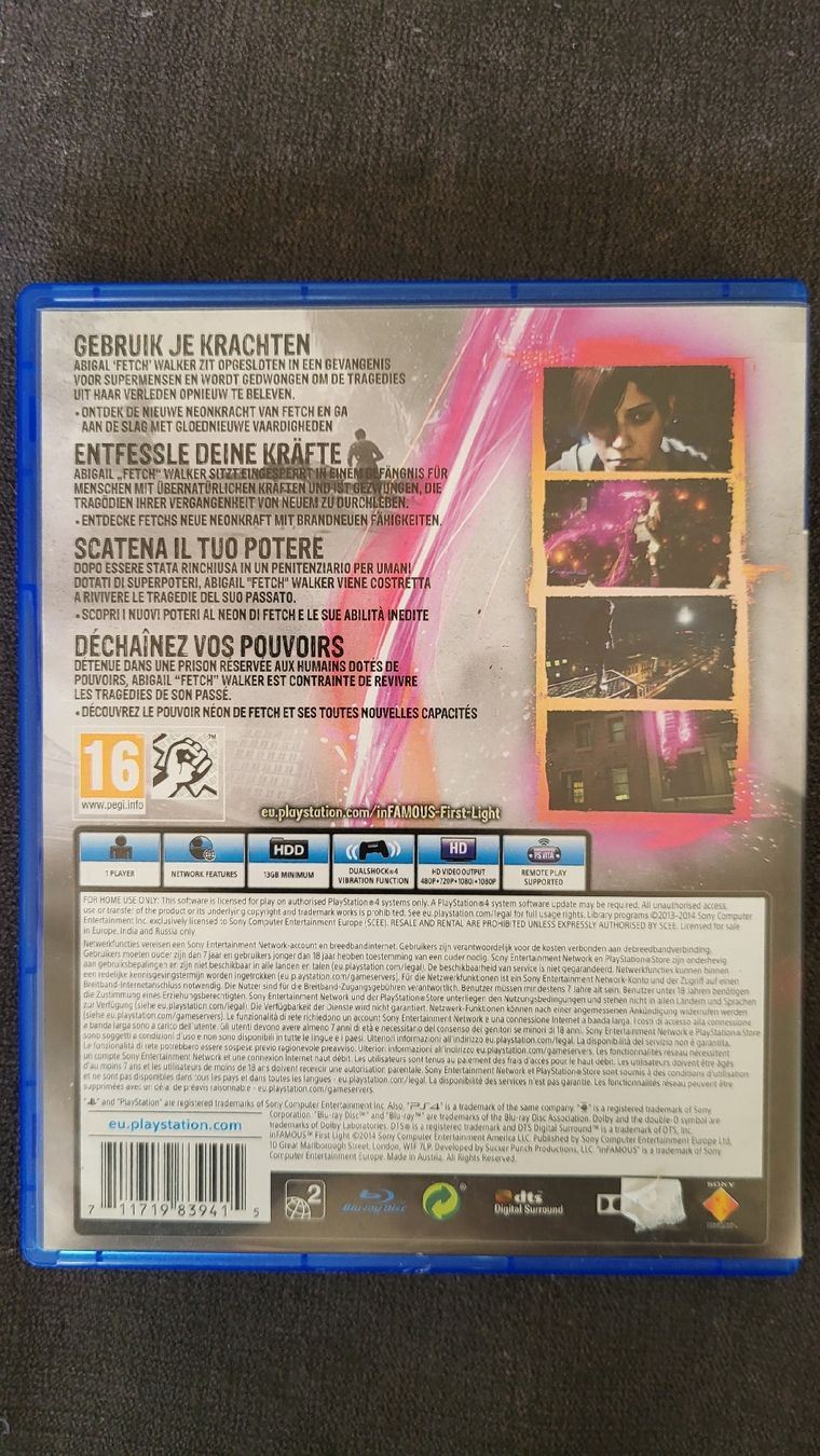Giochi: inFamous First Light / Playstation 4 Spiel.Top ! – Nuovo (secondo la descrizione) da Biel/Bienne venduto da Retrohr 3