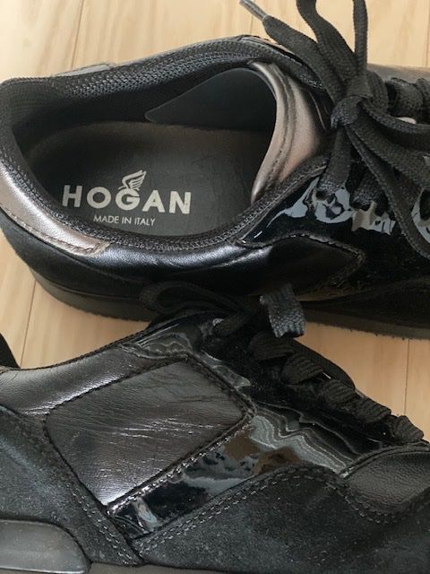 Hogan Damenschuhe: Hogan Sneaker Schwarz Lackleder Gr. 39 – Gebraucht aus Winterthur von damoiselles 1