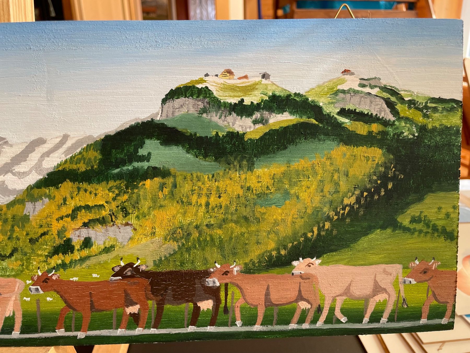 Gemälde: Alpaufzug Marc Trachsler Appenzell – Gebraucht aus Appenzell Steinegg von trachsler1978 3