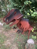 Metall Dino Gartendeko handgefertigt
