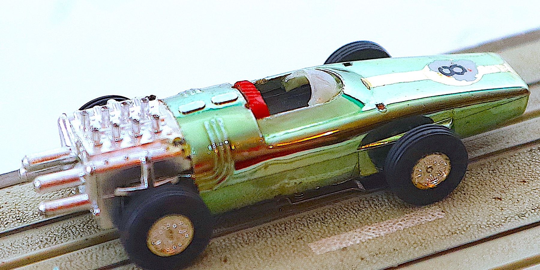 Faller Piste: Faller AMS 5301  alter Formel 1 Wagen Flachankermotor 60er – Usato da Ipsach venduto da locky55 1