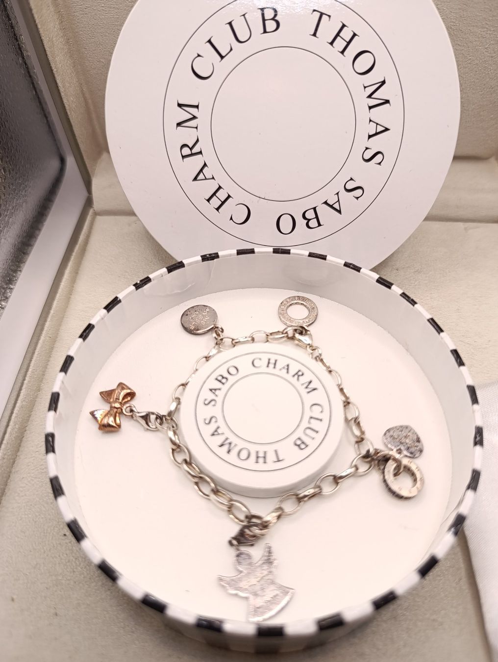 Thomas Sabo Bracciali & Braccialetti: THOMAS SABO 925er Silber Armband mit Silber Elemente Top – Usato da Steffisburg venduto da 1.Schmuckschatulle 1