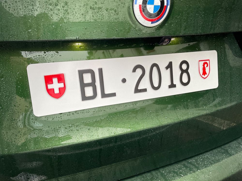 Kontrollschild - Autonummer BL 2018 1