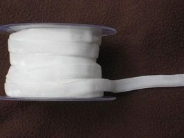 Samtbändeli weiss 10mm breit