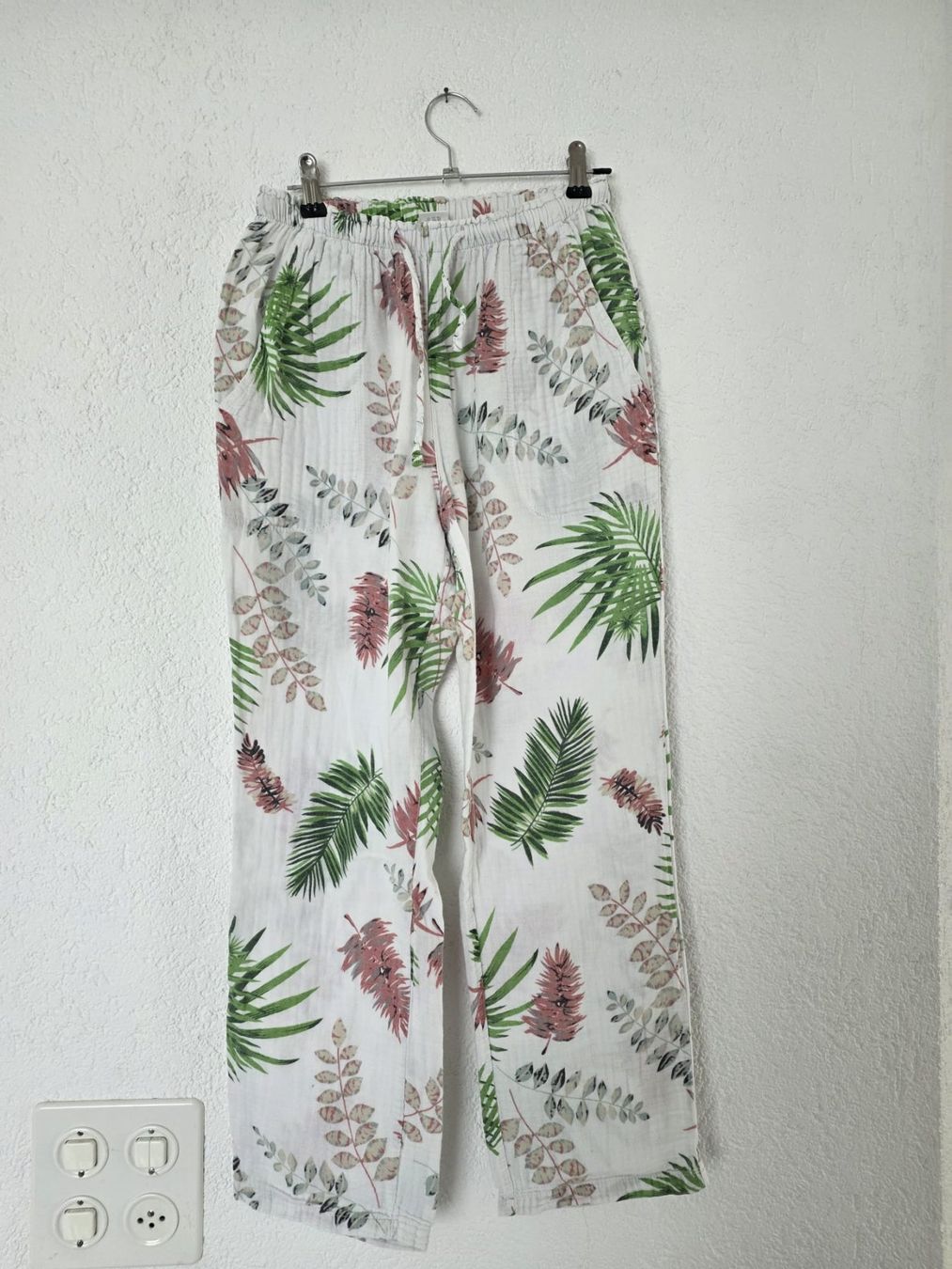 Negligees & Pigiami: Pyjamahose mit Pflanzenmuster, Gr. S-M – Usato da Gerolfingen venduto da oceanblue