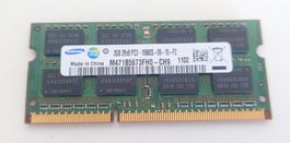 1x 2GB DDR3 PC3-10600S-9-10-F2 SO-DIMM RAM für Laptop/NAS