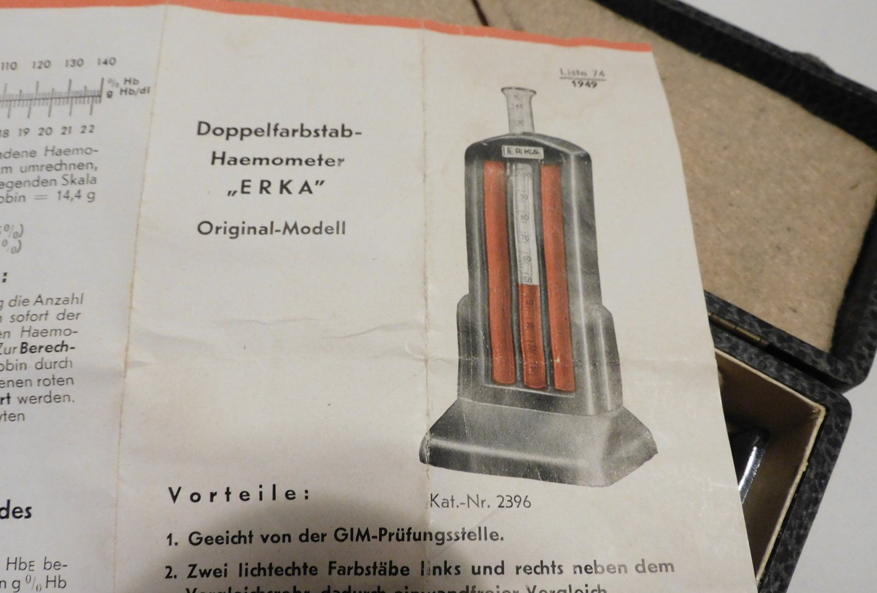 Tous les outils: Sammler Objekt mit original Case Doppelfarbstab-Haemometer – D'occasion à Sursee par 76 1