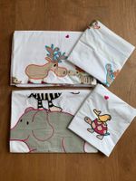 fröhliche Kinder Bettwäsche, 2 Garnituren, deutsche Masse