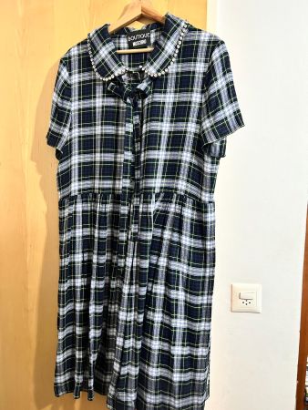 Boutique Moschino Plaid Dress I48