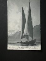 Postkarte Schiff  Barque du Léman 1903 (P88)