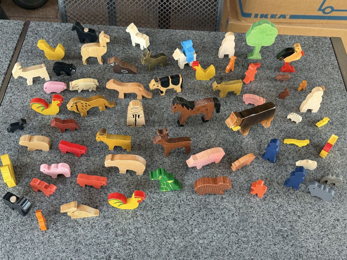 Giocattoli: Diverse Holz Tiere Bauernhof Usw – Usato da Deitingen venduto da Himhip